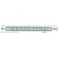 GRANIT Linkage drawbar Cat. 2 - 200DB064 | Category: 2 | A: 1085 mm | Width: 80 mm | Height: 40 mm | D: 60 mm | E: 202,3 mm | F: 140 mm | G: 28,5 mm | H: 25,4 mm | No. of holes: 5