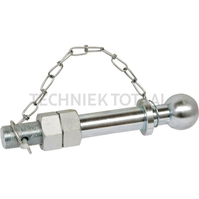 GRANIT Ball pin No road approval - 20000031, 20000031 | Thread: 1 1/4" | A: 32 mm | B: 185 mm | C: 100 mm | Version: Not approved for road use | For farm use only