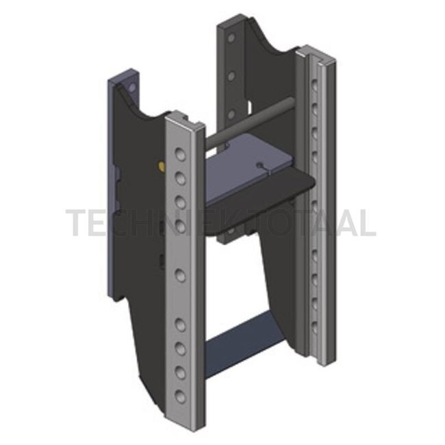 Scharmüller Trekhaakframe - 77700132060A02, 0.132.06.0-A02-SAP, 00.132.06.0-A02-SAP | D-waarde: 89,3 kN | Vergrendelpen Ø: 25 mm | Geleidebreedte: 32 mm | Railbreedte: 330 mm | Oplegdruk: 2500 kg | Kleur: Schwarz | Uitvoering: Scharmüller (330/25/32), max. Stützlast