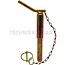 GRANIT Werktuigpen Cat. 3 - 20099169 | Uitvoering: met ketting | Categorie: 3 | A: 36 mm | C: 130 mm | D: 148 mm | E: 175 mm