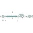 CBM Mechanischer Oberlenker - 7123PG2514 | I: M27 x 3 mm | A Kat.: 2 / 25,4 | B Kat.: 50 | C: 400 mm | D: 580 / 820 mm | H: 51 mm | Bauart: Fanghaken / Kugelgelenk | Oberlenkertyp: mechanisch