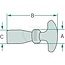 Motorkaphouder kort - 4990026, 20023173 | Uitvoering: kort | A: 17 mm | B: 65 mm | C: 20 mm