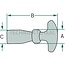 Motorkaphouder kort - 4990026, 20023173 | Uitvoering: kort | A: 17 mm | B: 65 mm | C: 20 mm