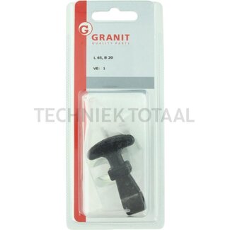 Bonnet catch set compl. with bracket, short