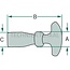 Bonnet catch set compl. with bracket, short - 4990027, 9254990027 | Version: Short | A: 18x18 mm | B: 65 mm | C: 16 mm