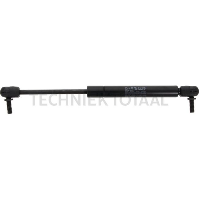 GRANIT Gas strut - 6549703225, 234/13702, 1114NP | Newtons: 700 | A: 285 mm | B: 185 mm | C: 8 mm | D: 8 mm | Stroke: 101 mm | d1: 8 mm | d2: 19 mm | Connection 1: Angle joint with ball socket B plastic | Connection 2: Angle joint with ball socket B plastic