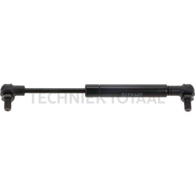 GRANIT Gas strut - 6549707669, 4070355, 4906DZ | Newtons: 250 | A: 195,5 mm | B: 135,5 mm | C: 8 mm | D: 8 mm | Stroke: 61,5 mm | d1: 6 mm | d2: 15 mm | Connection 1: Angle joint with ball socket F plastic | Connection 2: Angle joint with ball socket F plastic