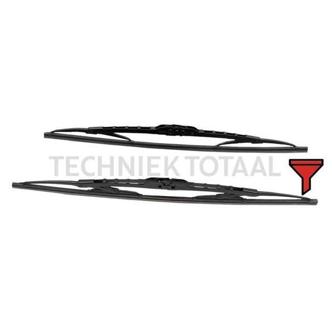 BOSCH Bosch Twin ruitenwisserblad Twin Spoiler - 2 stuks - 2503397001582, 3397001582 | Lengte: 550 / 550 mm | Lengte: 22 / 22 inch | Uitvoering: Twin Spoiler