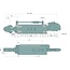 GRANIT Hydraulische topstang - 20006047, G931870053010, 20976004, 020976004 | A cat.: 3 / 32 | B cat.: 3 / 32 | F: 730 / 1030 mm | Zuigerstang-Ø D: 50 mm | Cilinder-Ø binnen E: 120 mm | Verdeelblok: boven | Hefkracht: 18 ton | Trekkracht: 14 ton | Verstelbaar: N