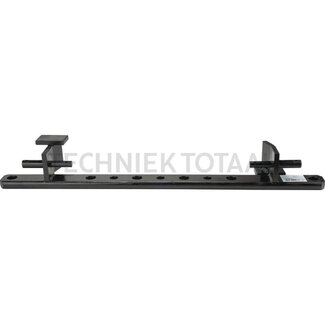 GRANIT Gatenbalk niet draaibaar cat. 1-2, 1100 x 80 x 30 mm, 9 gaten