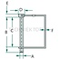 GRANIT Linch pin for tube - 20099125 | A: 12 mm | B: 75 mm | C: 67 mm | D: 20 mm | E: 10 mm | F: 2,3 mm | Version: galvanised