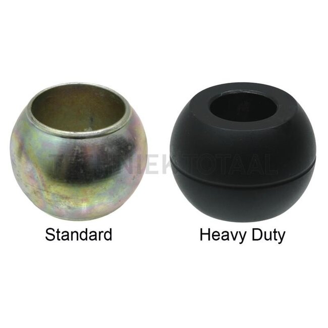 GRANIT Heavy Duty lower link balls, pack of 10 Cat. 2 - 10 pcs. - 200120035/10 | Category: 2 | Version: Heavy Duty | A: 28 mm | B: 56 mm | C: 45 mm | Description: Granit HD balls are made of 100Cr6, an extremely hard and tough ball bearing steel. Ideal for heavy