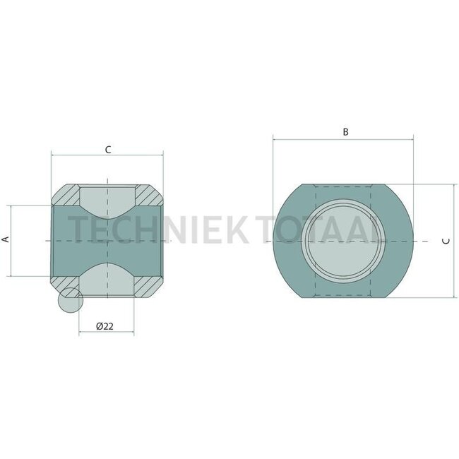 GRANIT Unterlenkerkugel Heavy Duty VPE 10 Kat. 2 - 10 Stück - 200120035/10 | Kategorie: 2 | Ausführung: Heavy Duty | A: 28 mm | B: 56 mm | C: 45 mm | Beschreibung: Granit HD Kugeln bestehen aus einem besonders harten und zähen Kugellagerstahl, 100Cr6. Besonders
