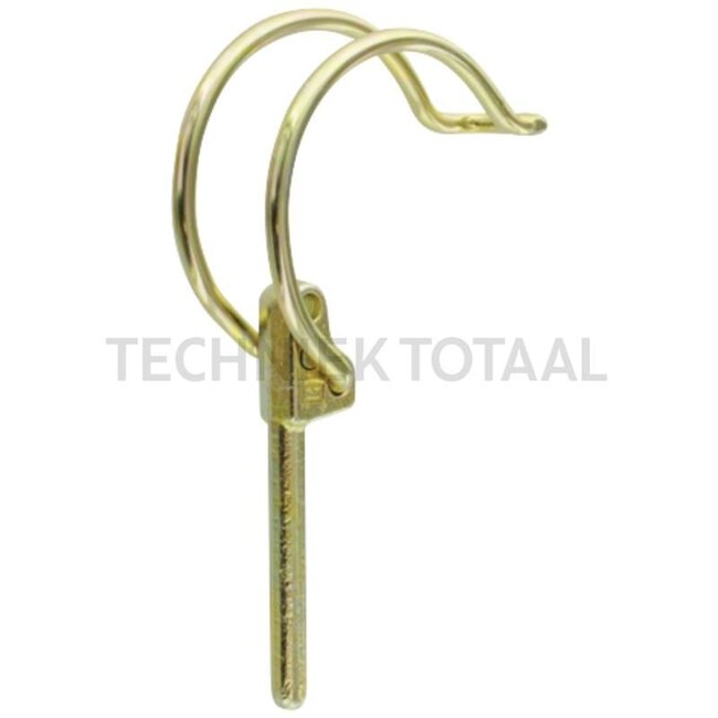 GRANIT Linch pin for tube 6 x 42 - 20006552500 | A: 5,5 mm | B: 35 mm | C: 42 mm | D: 63 mm | E: 13,5 mm | F: 20 mm | Version: galvanised