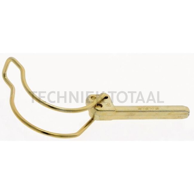 GRANIT Linch pin for tube 12 x 65 - 20006122502 | A: 11,5 mm | B: 50 mm | C: 65 mm | D: 85 mm | E: 21,5 mm | F: 24 mm | Version: galvanised