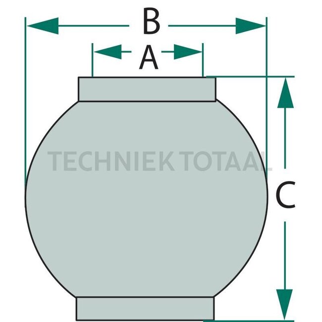 GRANIT Heavy Duty Oberlenkerkugel Kat. 1 / 2, Ø 19 mm, 50 x 51 mm - 10 Stück