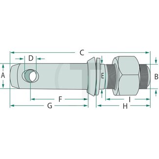 GRANIT Lower link pin Cat. 3