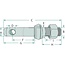 GRANIT Lower link pin cat. 3, 36 mm, thread 1-1/8 UNF, 146 mm
