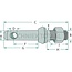 GRANIT Lower link pin cat. 3, 36 mm, thread 1-1/8 UNF, 146 mm