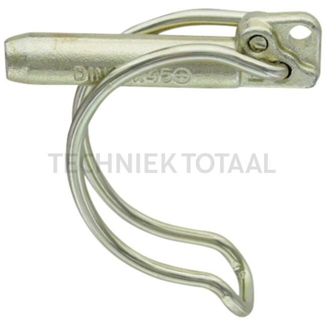 GRANIT Linch pin for tube 12 x 45 - 20006122500 | A: 11,5 mm | B: 40 mm | C: 45 mm | D: 62 mm | E: 15 mm | F: 20 mm | Version: galvanised