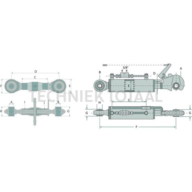 CBM Mechanischer Oberlenker Kat. 3