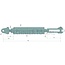 GRANIT Hydraulic lifting strut clevis/clevis, 890 mm, stroke 248 mm | 000071802118, 0000071802118
