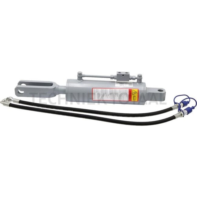 GRANIT Hydraulic lifting strut Check valve with 3/8" thread - 71806340, 501898 | Type: Clevis joint / perforated plate | A: 32 mm | S: 38 mm | B: 28 mm | L: 720 mm | C: 45 mm | D: 105 mm | Stroke: 260 mm | suitable for: Fendt | Length: 720 mm