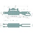 GRANIT Hydraulic lifting strut Check valve with 3/8" thread - 7181717604 | Type: Clevis joint/clevis joint | A: 26 mm | S: 37 mm | B: 22 mm | S1: 32 mm | L: 520 mm | C: 40 mm | D: 80 mm | Stroke: 148 mm | suitable for: Case IH, New Holland | Length: 520 mm
