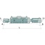 GRANIT Hydraulische Hubstrebe Sperrblock mit 3/8" Gewinde - 71812058 | Bauart: Gabelgelenk / Kugelgelenk | A: 21 mm | B: 21 mm | S1: 35 mm | L: 670 mm | C: 35 mm | D: 70 mm | Hub: 238 mm | passend für: John Deere | Länge: 670 mm