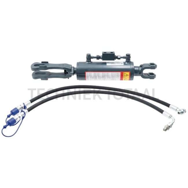 GRANIT Hydraulic lifting strut Check valve with 3/8" thread - 7181717603 | Type: Clevis joint/clevis joint | A: 26 mm | S: 37 mm | B: 25,4 mm | S1: 33 mm | L: 620 mm | C: 40 mm | D: 90 mm | Stroke: 170 mm | suitable for: Case IH, New Holland | Length: 620 mm