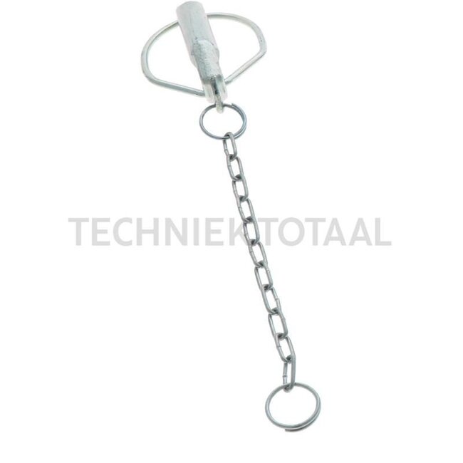 GRANIT Linch pin with chain - 20023248, 1305854 | Version: galvanised | A: 15 mm | B: 62 mm | C: 65 mm | Ring Ø: 24 mm | Menke no.: 46653