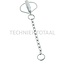 GRANIT Linch pin with chain - Version: Galvanised. A (mm): 15. B (mm): 62. C (mm): 65. Ring Ø (mm): 24 - 1305854