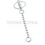 Linch pin with chain - 20023248, 1305854 | Version: galvanised | A: 15 mm | B: 62 mm | C: 65 mm | Ring Ø: 24 mm | Menke no.: 46653
