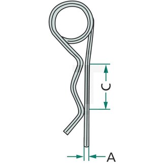 Federstecker-Satz - 5 Stück