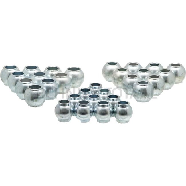 GRANIT Oberlenkerkugel Satz Satz beinhaltet: 10x 20012058 (Kat. 2), 10x 20012061 (Kat. 2-3), 10x 20012064 (Kat. 3) - 200200004, 200200004 | Kategorie: 2, 2-3, 3 | Ausführung: Standard | Beschreibung: Granit Standard Kugeln bestehen aus gehärtetem Manganchrom-Sta