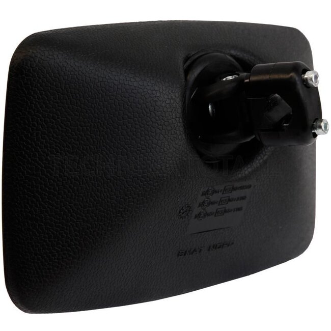 GRANIT Mirror - 65406084, G210812150030 | Dimensions: 247 x 157 x 61 mm | Radius of curvature: 1800 mm | Installation location: Right/left | Material: PP (polypropylene) | Colour: Black | Rod Ø: 14-20 mm
