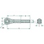 GRANIT Draadspindel - 200119850 | I: 1 1/4" UNC mm | Uitvoering: linkse draad | A: 19 mm | B: 134 mm | C: 44 mm | G: 336 mm | D: 58 mm | F: 202 mm | Categorie: 1 / 19