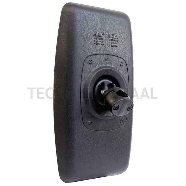 GRANIT Mirror - 65499310 | Dimensions: 370 x 200 mm | Height: 370 mm | Width: 200 mm | Length: 96 mm | Radius of curvature: 1350 mm | System: Manual | Rod Ø: 20 - 25 mm