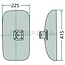 GRANIT Mirror - 65499043, AZ49140 | Dimensions: 404 x 216 mm | Width: 216 mm | Height: 404 mm | Version: Unheated | Rod Ø: 16 - 28 mm