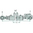 GRANIT Hydraulische topstang cat. 3, 650 - 890 mm, slag 210 mm, 11 ton - 12400, Y804021AG