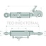 GRANIT Hydraulic top link cat. 2, 565 - 775 mm, stroke 220 mm, Ø 60 mm | 20923004, 020923004, Y603021AD