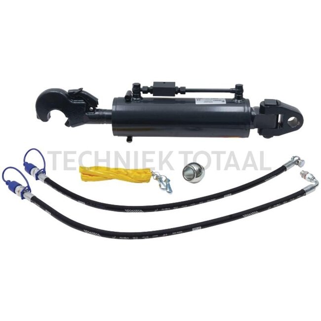 GRANIT Hydraulischer Oberlenker - 20018201 | Oberlenkertyp: hydraulisch | Bauart: Fanghaken / Gabelgelenk | A Kat.: 3 / 32 | B Kat.: 3 / 32 | F: 700 / 948 mm | Hub: 248 mm | Kolbenstangen-Ø D: 45 mm | Zylinder-Ø innen E: 105 mm | Zugkraft: 9 t | Hubkraft: 14 t |