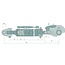GRANIT Hydraulic top link cat. 3 / 2, 640 - 868 mm, stroke 228 mm, 11 ton