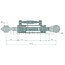 GRANIT Hydraulischer Oberlenker Kat. 2, 500 - 726 mm, Hub 226 mm, Ø 63 mm | VA386396, VA386568
