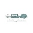 GRANIT Hydraulischer Oberlenker Sperrblock seitlich - 20000216, 2-00-00216 | A Kat.: 2 / 25,4 | B Kat.: 1 / 19 | F: 610 / 1000 mm | Kolbenstangen-Ø D: 35 mm | Zylinder-Ø innen E: 63 mm | Sperrblock: seitlich | Hubkraft: 5 t | Zugkraft: 4 t | Hub: 260 mm | Bauart