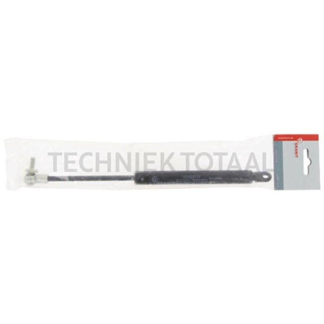 GRANIT GRANIT gas strut - 65498154, 04316669, 718481 | suitable for: Dachluke oder Frontscheibe | Newtons: 200 | A: 255 mm | B: 125 mm | C: 8 mm | D: 6 mm | Form: 8 | To fit: roof hatch or windscreen