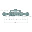 GRANIT Hydraulischer Oberlenker Sperrblock oben - 20000229, 5095817 | Oberlenkertyp: hydraulisch | Bauart: Kugelgelenk / Kugelgelenk | A Kat.: 2 / 25,4 | B Kat.: 2 / 25,4 | F: 700 / 1093 mm | Hub: 393 mm | Kolbenstangen-Ø D: 35 mm | Zylinder-Ø innen E: 70 mm | H