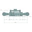 Hydraulische topstang cat. 2/2, 700 - 1093 mm, slag 393 mm, Ø 70 mm | 5095817