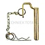 Steckbolzen mit Kette und Splint für Oberlenker Ø 19 mm - 71804044, 04355643, 03471270, 4355643 | Abmessungen: Ø = 19 mm