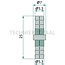 GRANIT Double connector for hoses with 3-4 mm inner Ø - 100005239C0